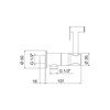 IF113_XX Palazzani Гигиенический гарнитур с термостатическим смесителем 962611XX + 99572602 + 9958C1XX - фото 44250
