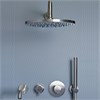 IF190_XX AQUAelite Metal 316 Встроенный смеситель для душа на 3 потребителя + душевой гарнитур + верхний душ из нержавеющей стали + излив для ванны RU603EXX + RU201X00Q + RU713X00Q + KT069AXX + AC060XX - фото 44312