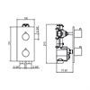 962381XX Palazzani MIDI внешняя часть термостатического смесителя для душа, 1/2” 962381XX - фото 44579