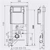 174-91102000-00 Jomo Tech Система инсталляции для подвесного унитаза с системой отвода запаха H=1120 - фото 8105